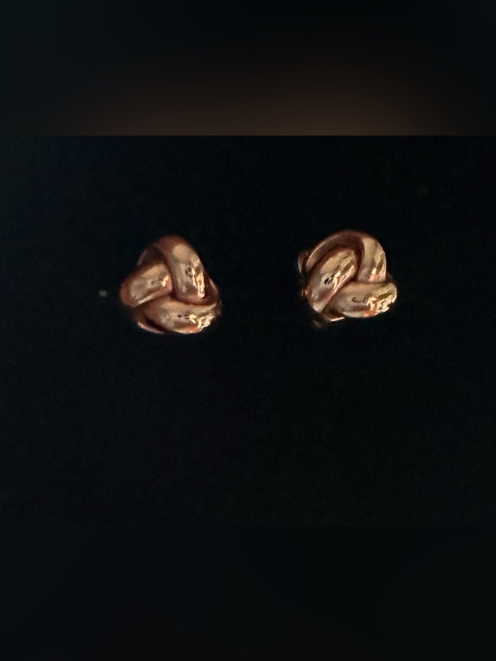 14k rose gold stud earrings